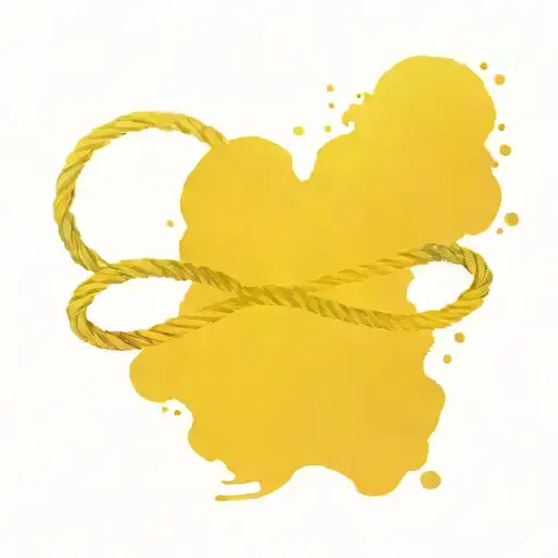 Infinity Symbol Made Out Of Rope Like A Bracelet