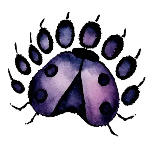 Ladybug Paw Print