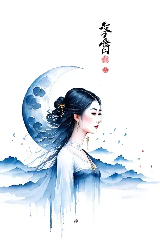Chinese Woman Moon