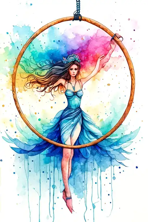 Aerial Hoop Zip Line Feminine