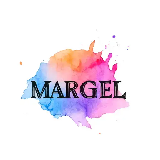 A Word Margel With A Colorful Design