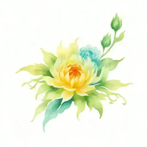 Chrysanthemum And Rose