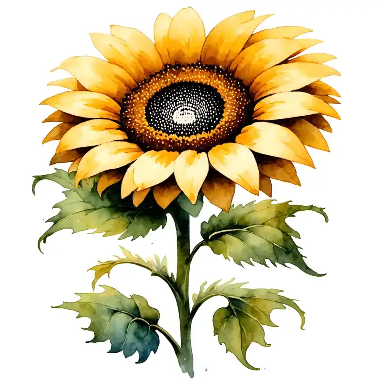 Paw Print Sunflower