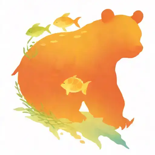 Bear With Sea Turtle And Tuna