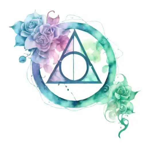 Deathly Hallows Cover Up Tattoo Design Transgender