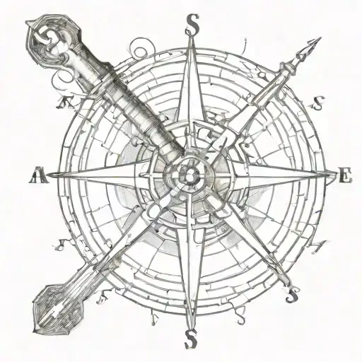 Compass Staff Of Aslepcius Airplane