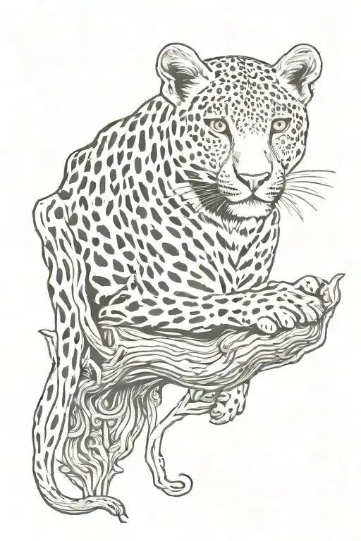 Leoprad And Forest Filled