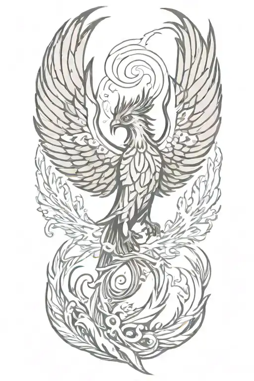 Phoenix Rising From Ashes