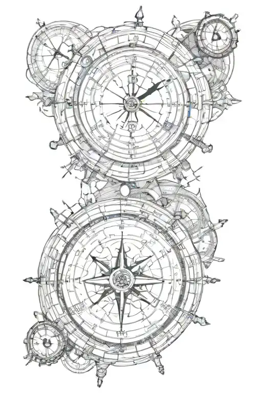 Map Clock Compass