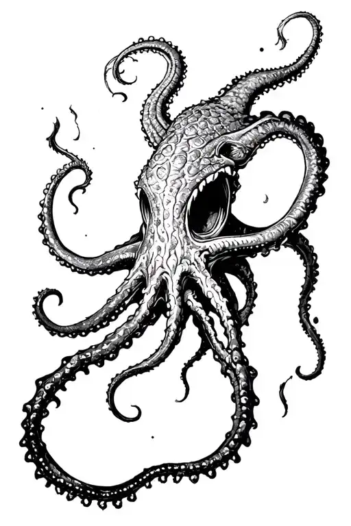 Kraken Emerging From The Depths