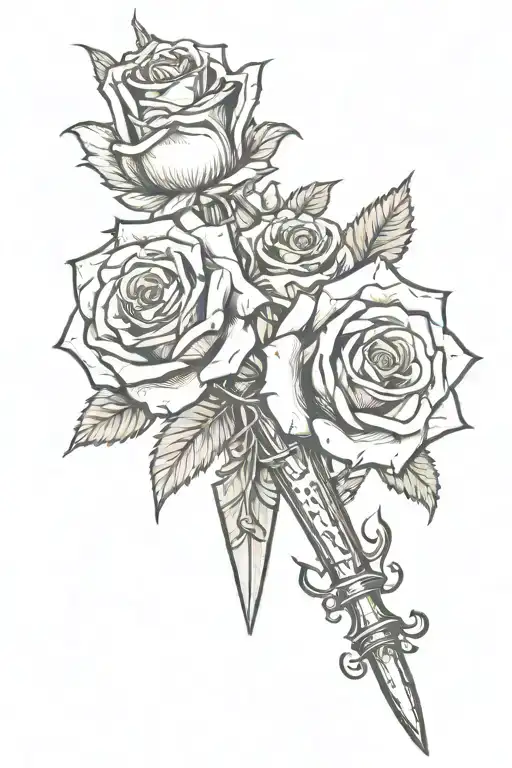 Dagger And Rose