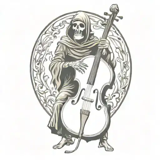 Upright Bass And Grim Reaper