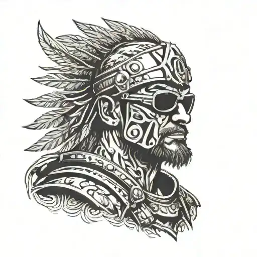 Warrior Wearing Sunglasses