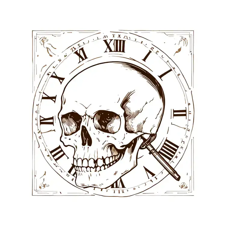 Skull Time Running Out
