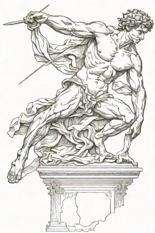 Michelangelo David Statue Full Body