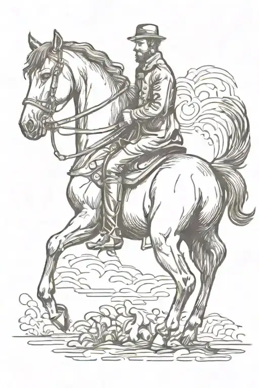 A Horse Standing On A Horse Standing On A Horse